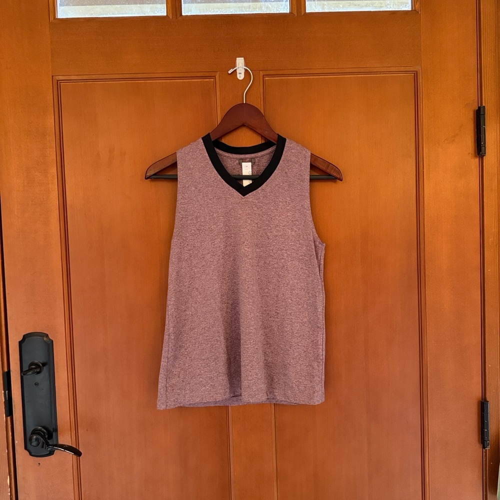Oiselle Purple Tank Top with Black Trim